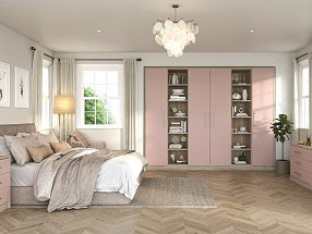 Venice Bedroom in Blush Pink and Urban Oak