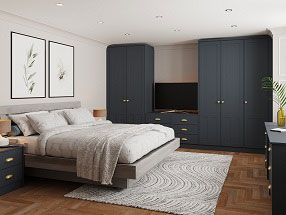 Chester Bedroom in Supermatt Indigo Blue