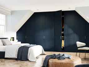 Carlton Bedroom in Paintflow Matt Indigo Blue and Light Grey