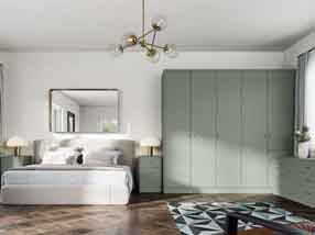 Venice Bedroom in Paint Flow Matt Sage Green