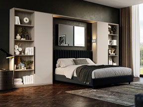 Bedroom in Valore Linear Champagne and Valore Urban Oak