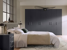 Supermatt Bedroom in Supermatt Metallic Grey