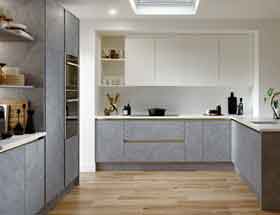 Porcelain Gold Grey and Snow White (Matt)