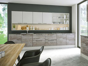 VALORE Kitchen in Valore Driftwood Light Grey and Valore Light Grey (Smooth)