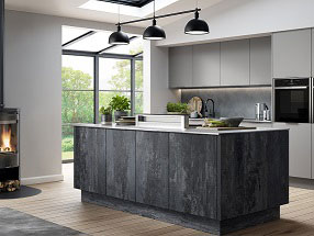 VALORE Kitchen in Valore Slatewood Grey and Valore Dust Grey (Smooth)